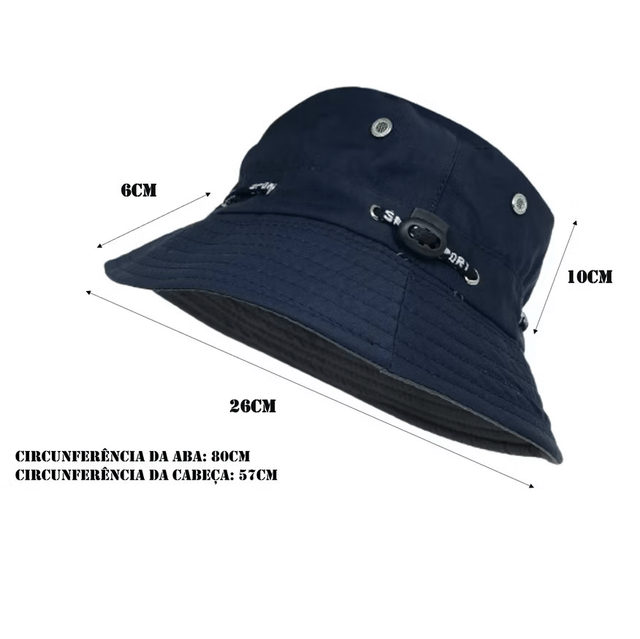 Chapeu Bucket Balde Chorao Unissex Dupla Face Com Ajuste